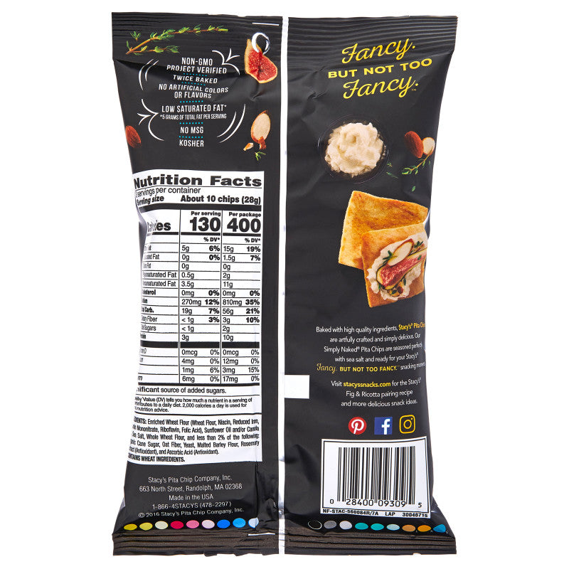 Stacy's Simply Naked Pita Chips 3oz