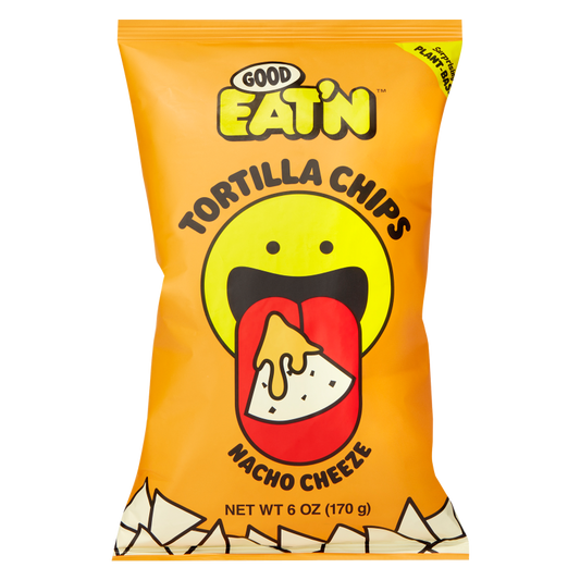 Good Eat'n Nacho Cheeze Tortilla Chips 6oz Bag