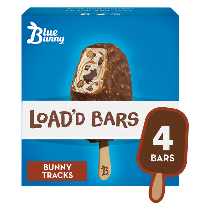 Blue Bunny Bunny Tracks Load'd Bars 4ct