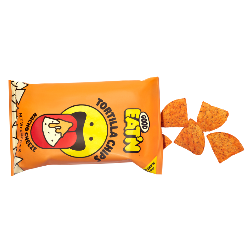 Good Eat'n Nacho Cheeze Tortilla Chips 6oz Bag