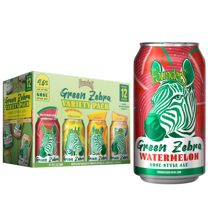 Founders Green Zebra Variety Pack 12pk 12oz Can 4.6% ABV