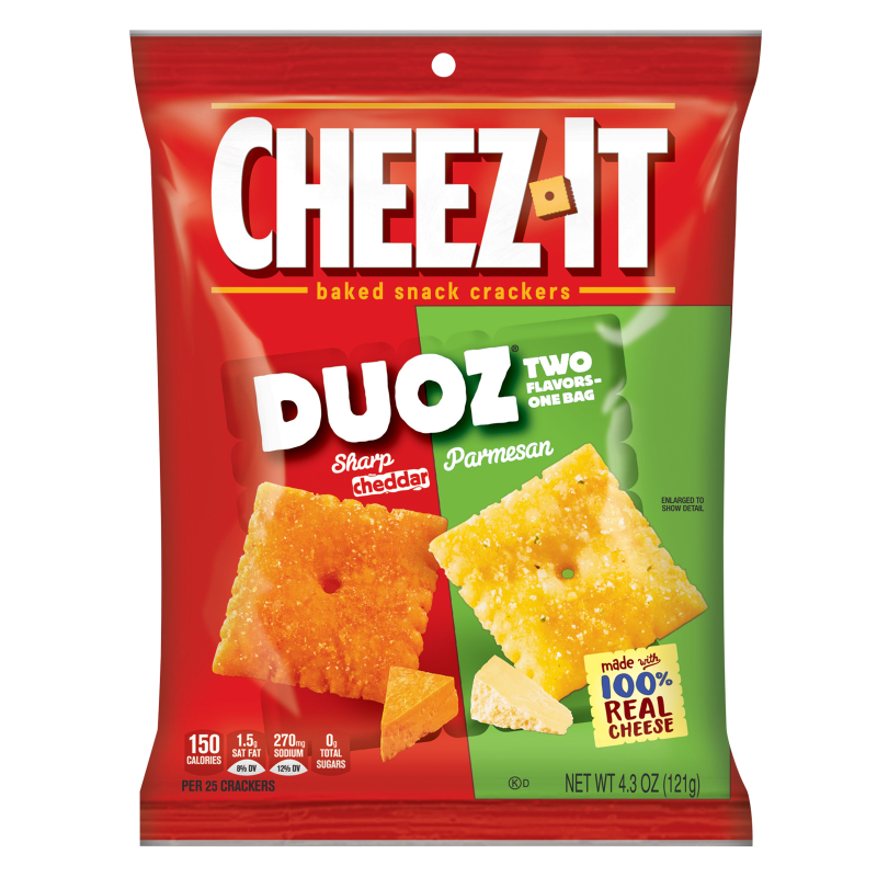 Cheez-It DUOZ Sharp Cheddar & Parmesan Snack Crackers 4.3oz