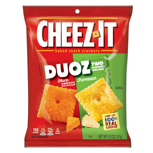 Cheez-It DUOZ Sharp Cheddar & Parmesan Snack Crackers 4.3oz