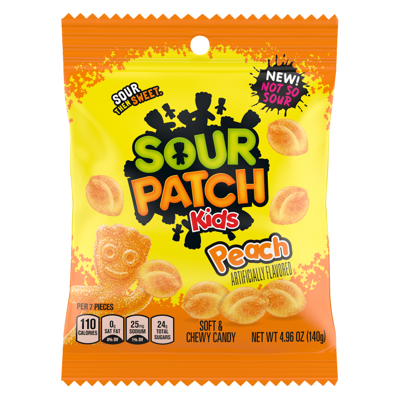 Sour Patch Kids Peach Soft & Chewy Candy 4.96oz