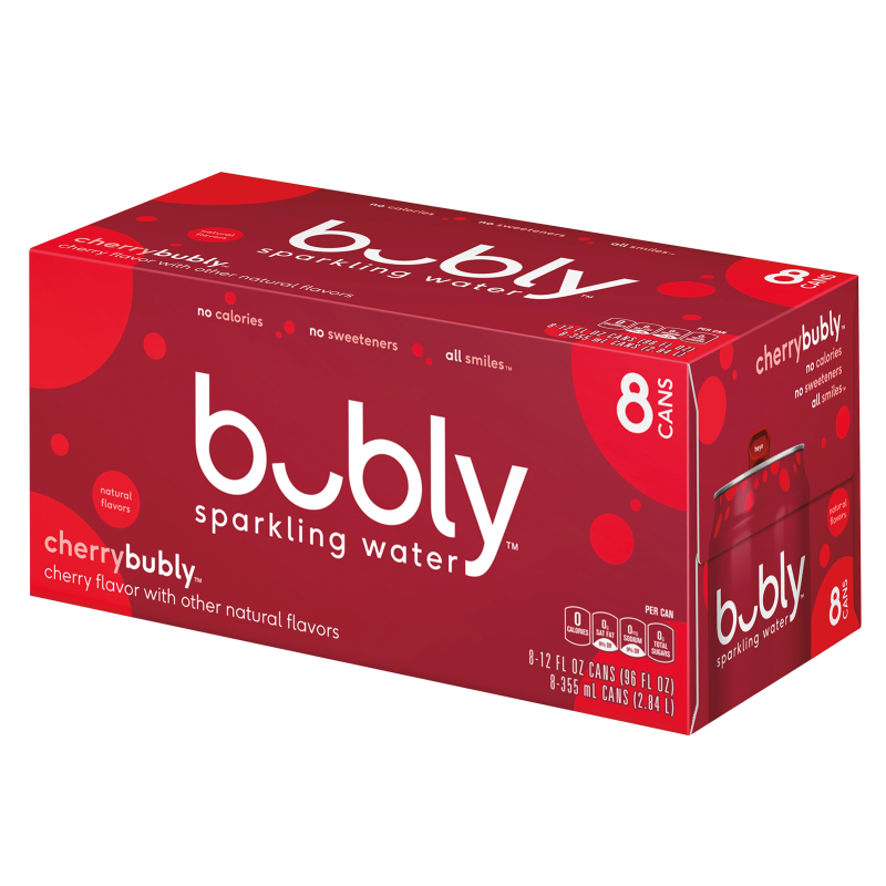 Bubly Cherry 8pk 12oz Can