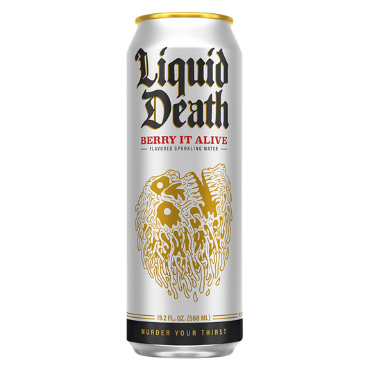 Liquid Death Sparkling Water Berry It Alive 19.2oz King Size Can