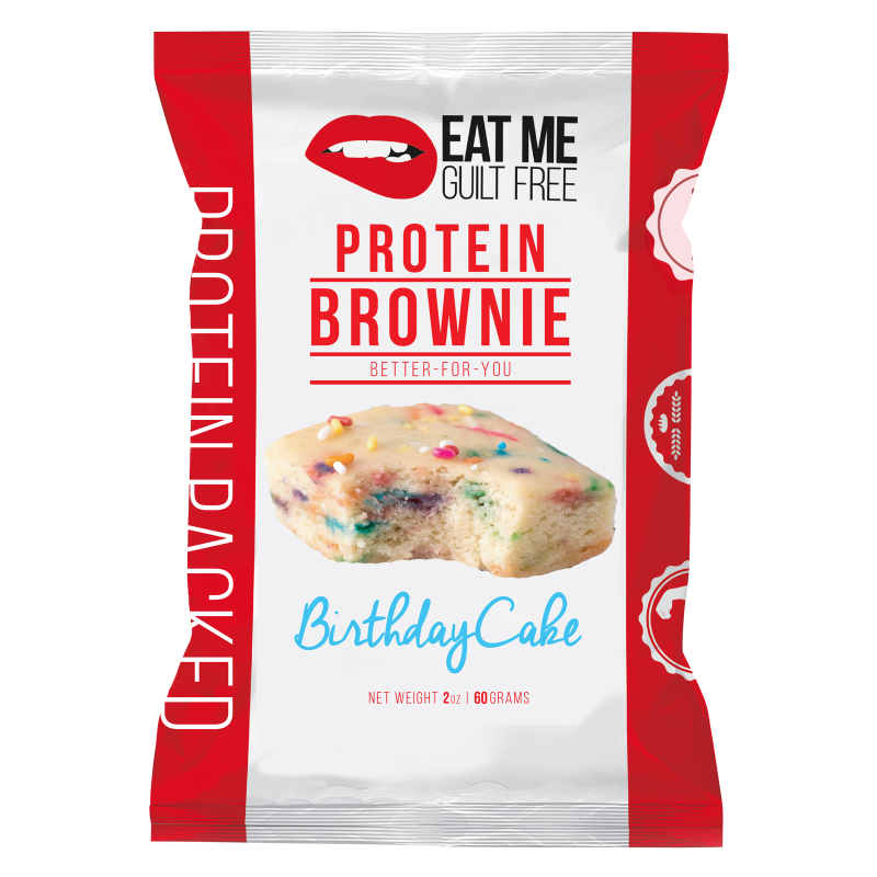 Eat Me Guilt Free Birthday Cake Protein Brownie 2oz