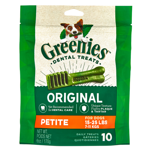 Greenies Original Dental Dog Treats Petite 10ct 6oz Bag