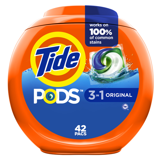 Tide PODS Liquid Laundry Detergent Pacs Original Scent 42ct