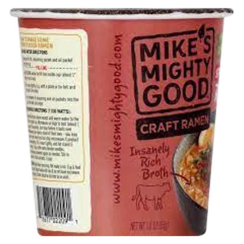 Mike's Mighty Good Spicy Beef Craft Ramen Soup Cup 1.8oz