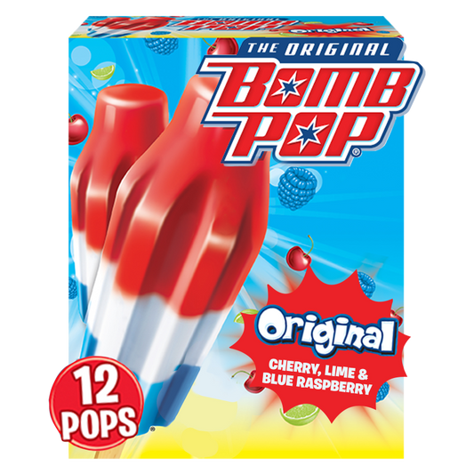 Bomb Pop Original Ice Pops 12ct