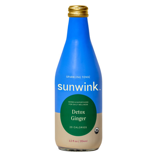 Sunwink Detox Ginger Sparking Tonic 12 oz bottle