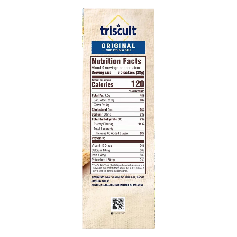 Triscuit Original Whole Grain Crackers 8.5oz