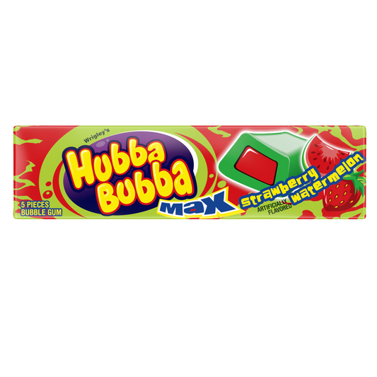 Hubba Bubba Max Strawberry Watermelon Gum 5ct