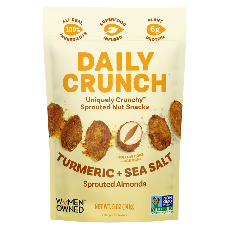 Daily Crunch Turmeric + Sea Salt Sprouted Almonds 5 oz