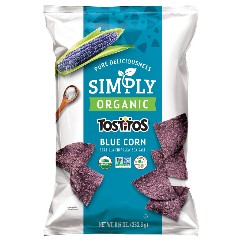 Tostitos Simply Organic Blue Corn Tortilla Chips 8.25oz