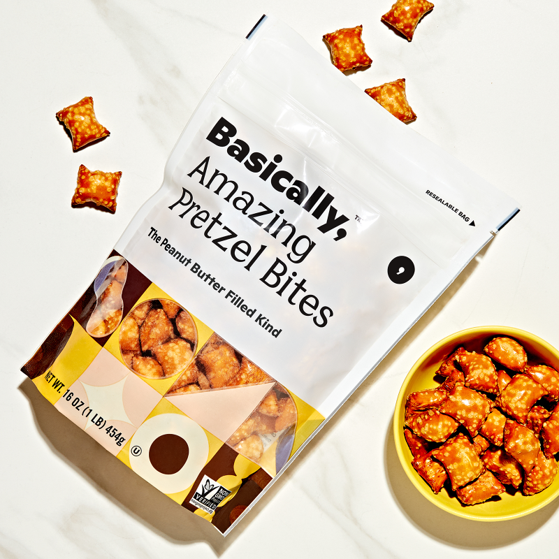 Basically, Peanut Butter Filled Pretzel Bites 16oz