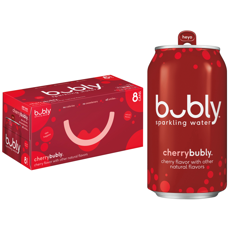 Bubly Cherry 8pk 12oz Can