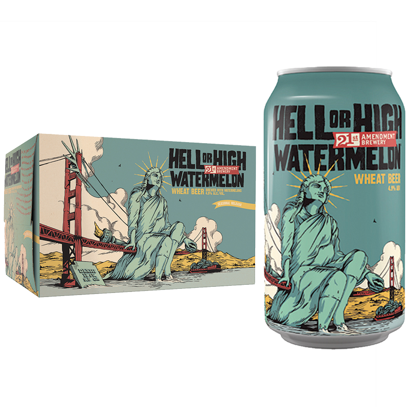 21st Amendment Hell or High Watermelon 12pk 12oz Can 4.9% ABV