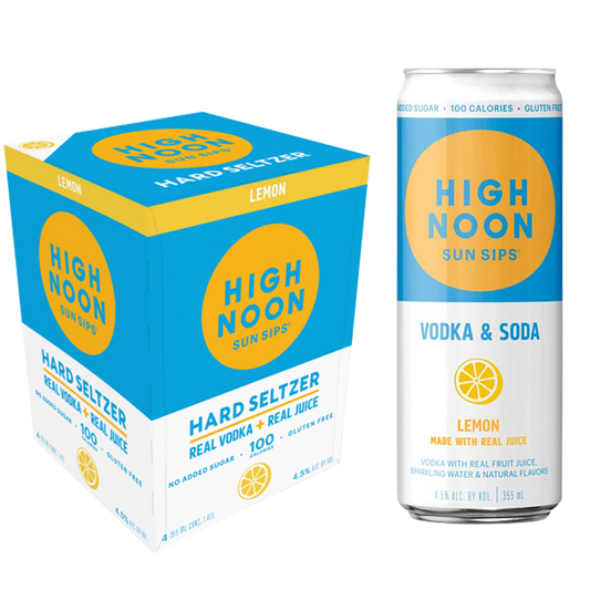 High Noon Lemon Vodka Hard Seltzer 4pk 12oz Cans 4.5% ABV