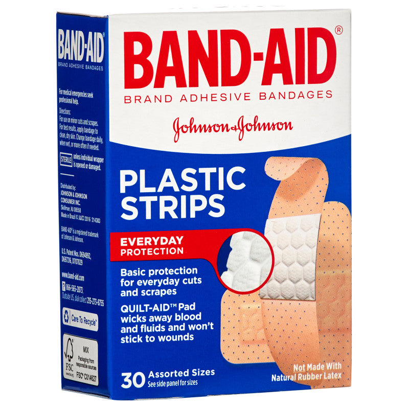 Band-Aid Plastic Strips 30ct