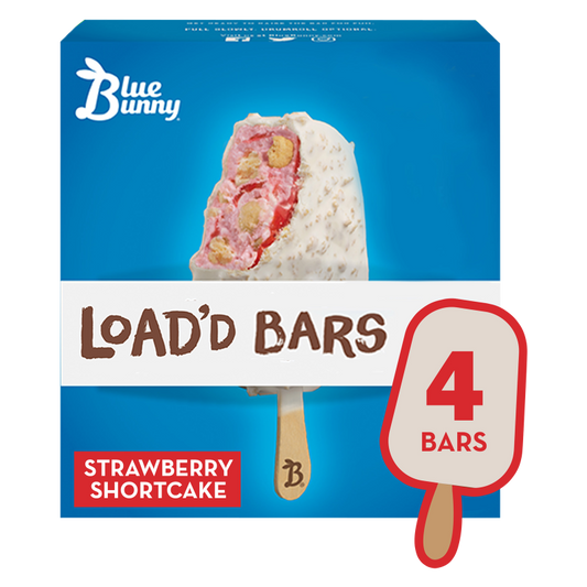 Blue Bunny Strawberry Shortcake Load'd Bars 4ct