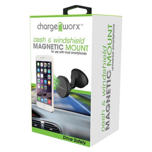 Chargeworx Magnetic Dash & Windshield Mount Black