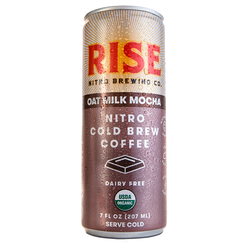 RISE Brewing Co. Oat Milk Mocha Nitro Cold Brew Latte 7oz Can