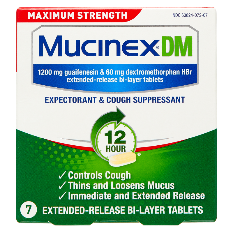 Mucinex DM 12-Hour Max Strength Extended Release Tablets 7ct