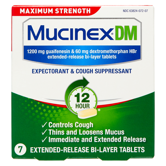 Mucinex DM 12-Hour Max Strength Extended Release Tablets 7ct