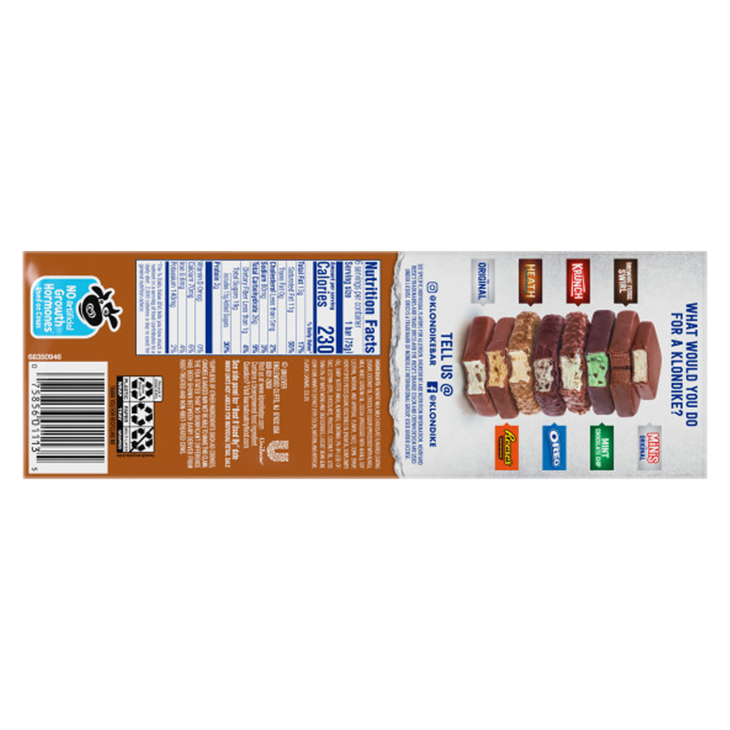 Klondike Heath English Toffee Bars 6ct