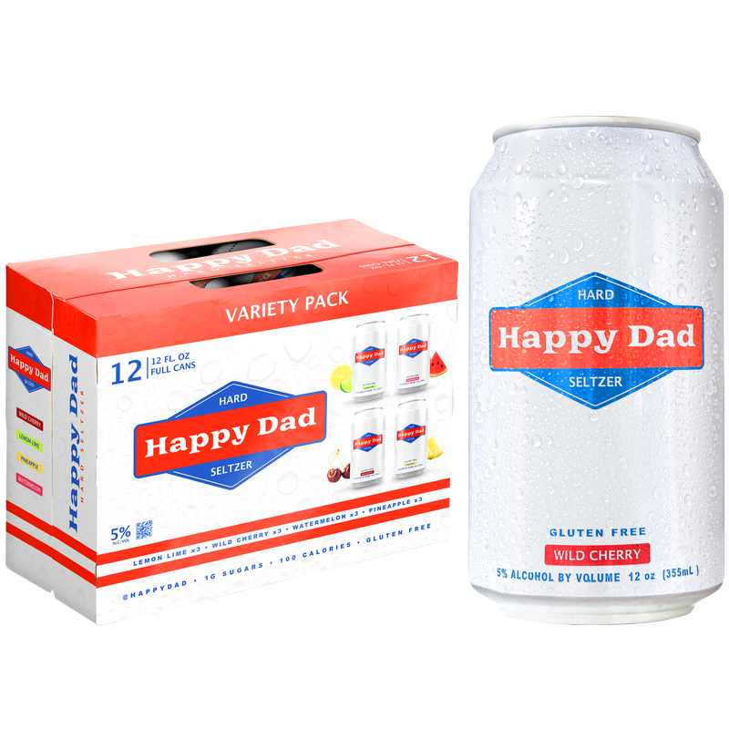 Happy Dad Hard Seltzer Variety 12pk 12oz Can 5.0% ABV