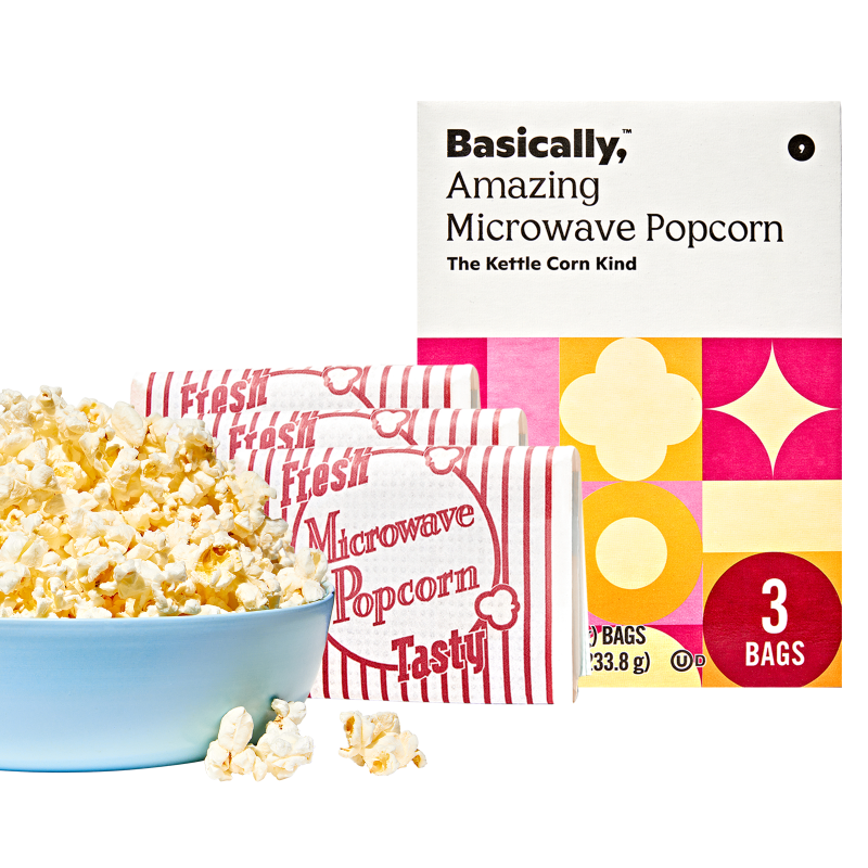 Basically, 3ct Microwave Kettle Popcorn