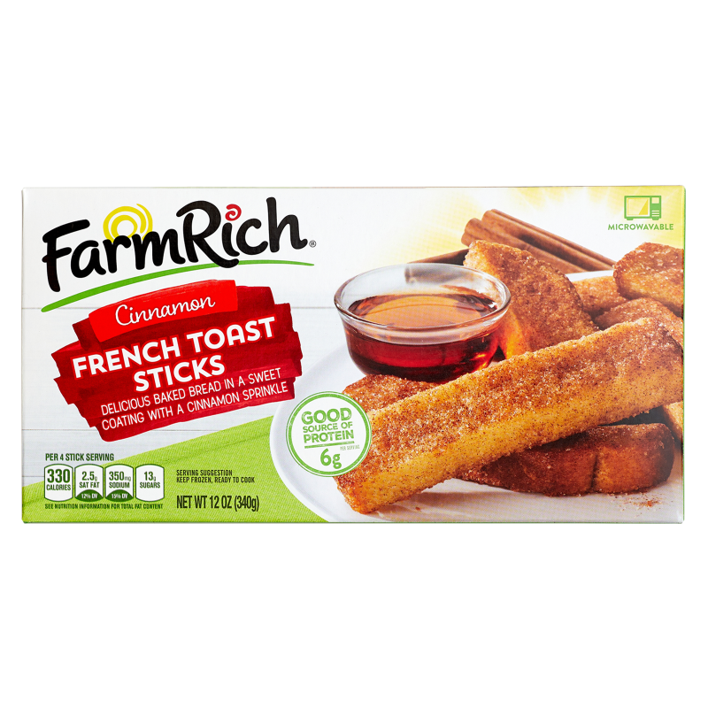 Farm Rich Frozen Cinnamon French Toast Sticks 12oz