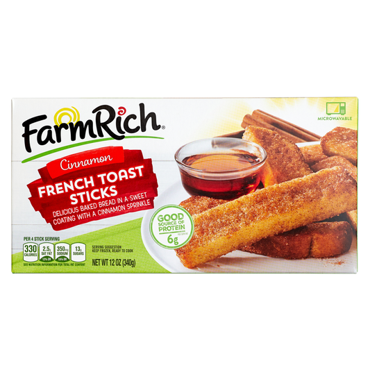 Farm Rich Frozen Cinnamon French Toast Sticks 12oz