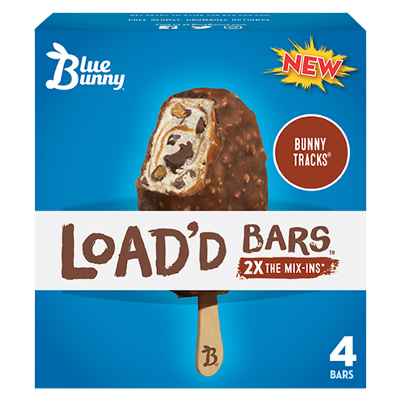 Blue Bunny Bunny Tracks Load'd Bars 4ct