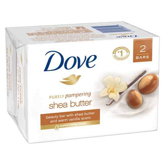 Dove Purely Pampering Shea Butter & Warm Vanilla Beauty Soap Bars 2ct