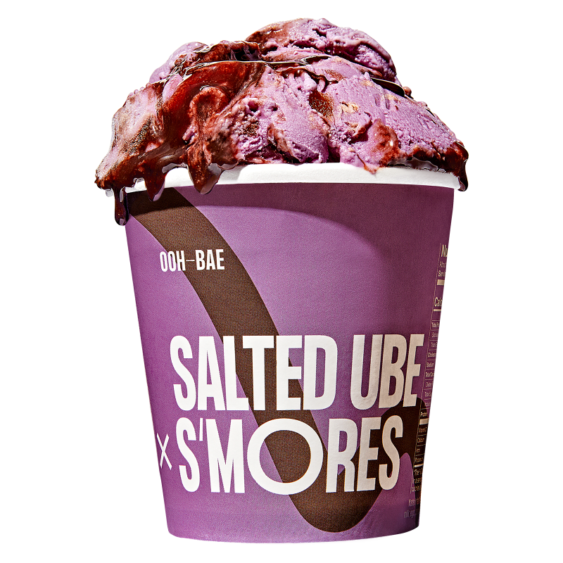 Boba x Ice Cream Salted Ube S'mores Pint