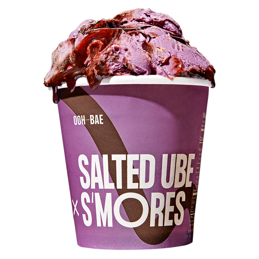 Boba x Ice Cream Salted Ube S'mores Pint