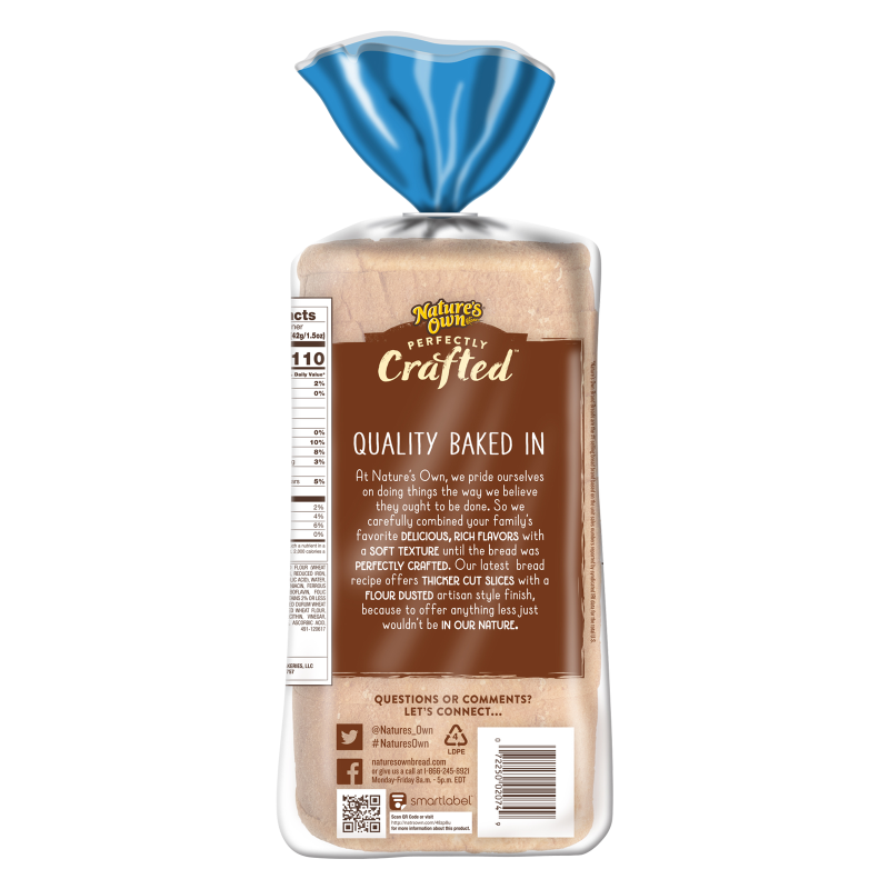 Nature's Own Perfectly Crafted White Bread 22oz