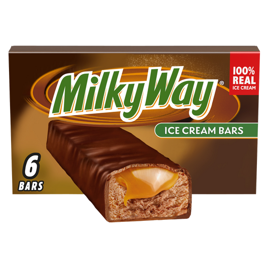 Milky Way Caramel and Chocolate Ice Cream Bars 6ct