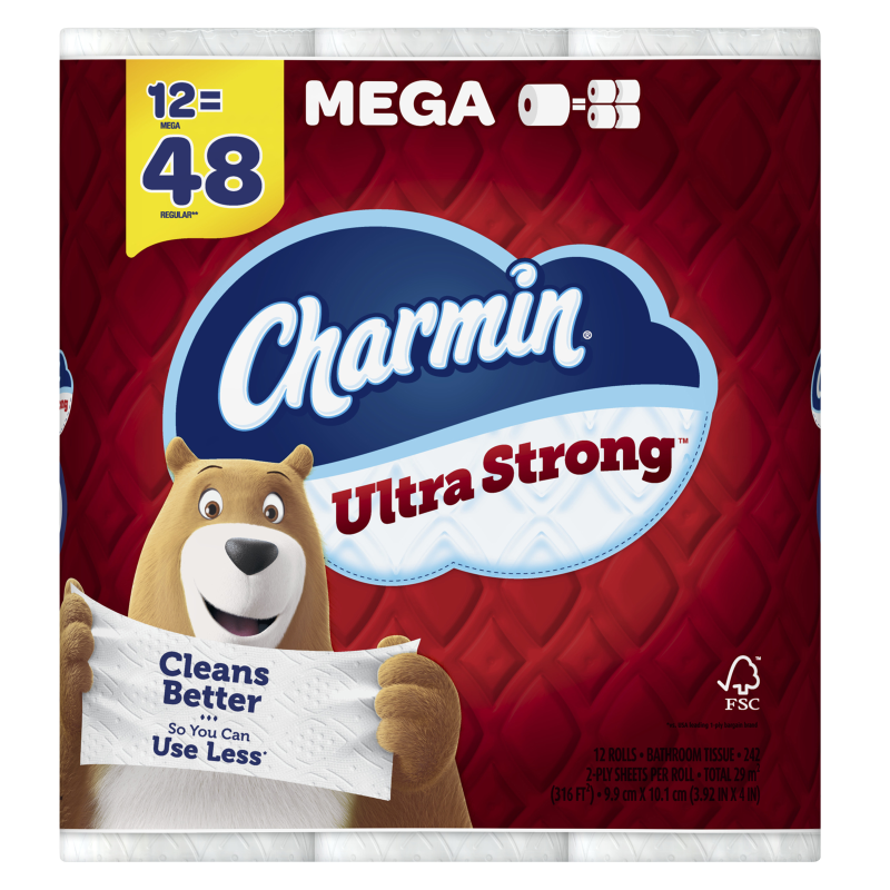 Charmin Ultra Strong Toilet Paper Mega Rolls 12ct