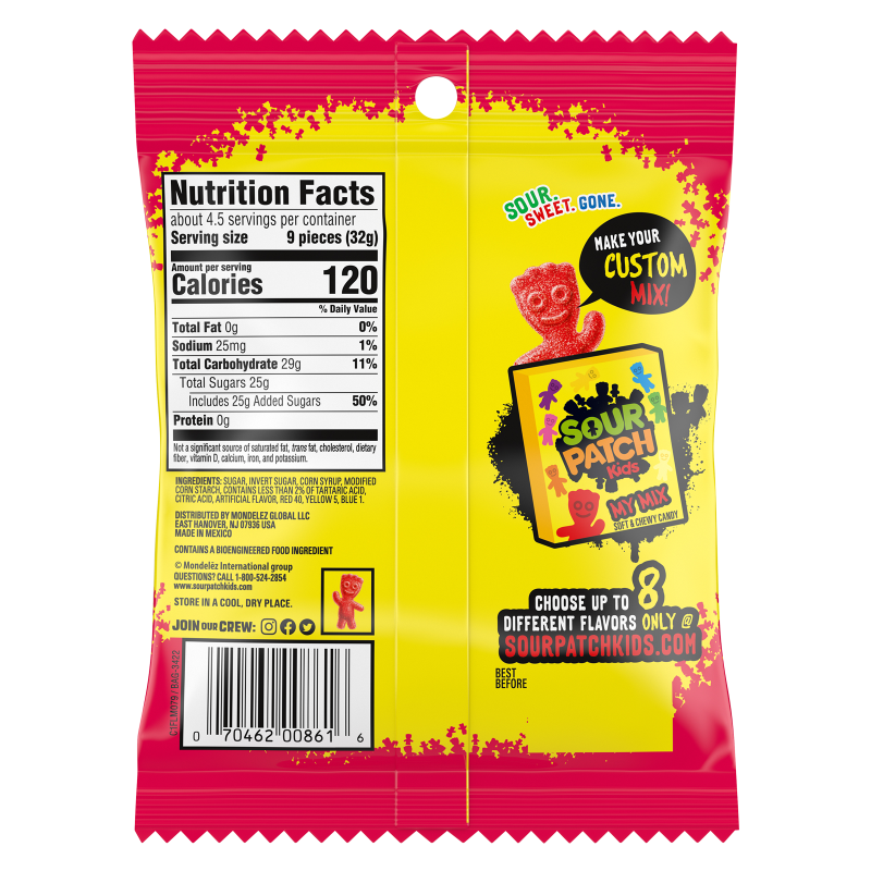 Sour Patch Kids Strawberry Soft & Chewy Candy 5oz