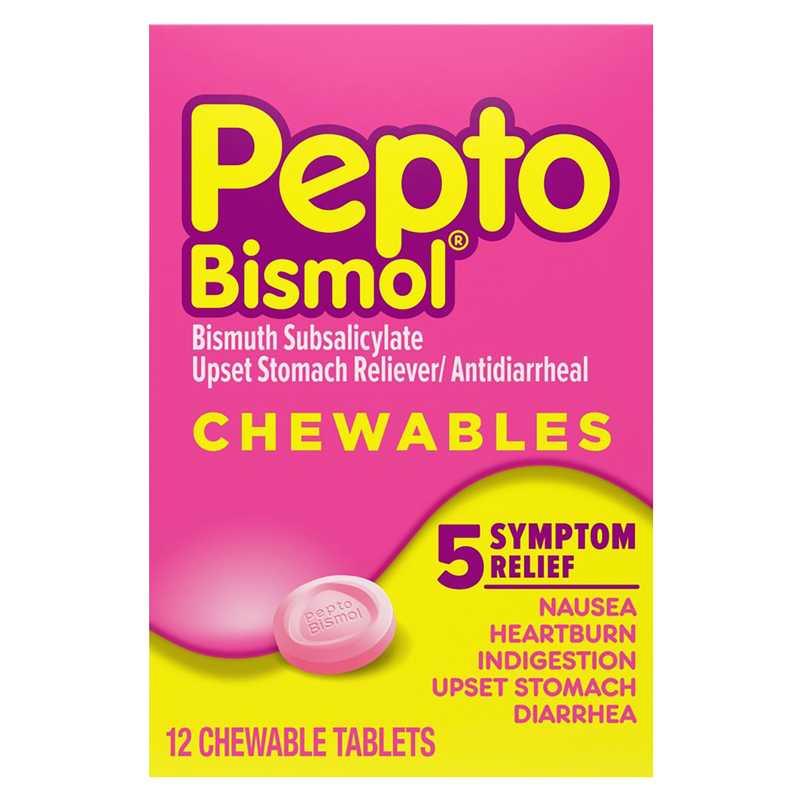 Pepto Bismol Chewable Original Tablets 12ct