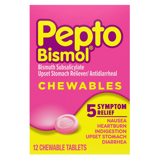 Pepto Bismol Chewable Original Tablets 12ct