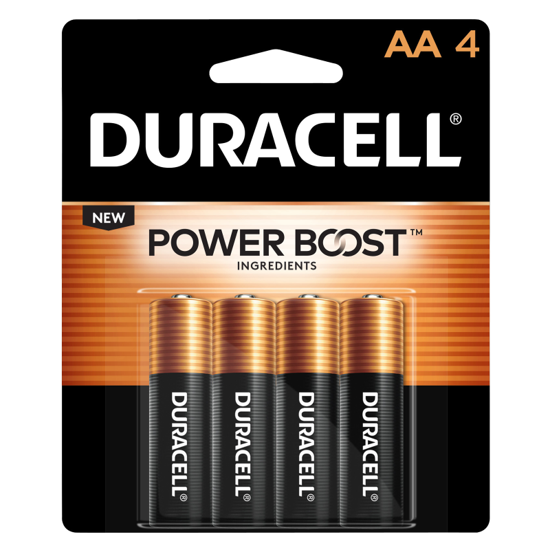 4ct Duracell 4ct Coppertop AA Battery