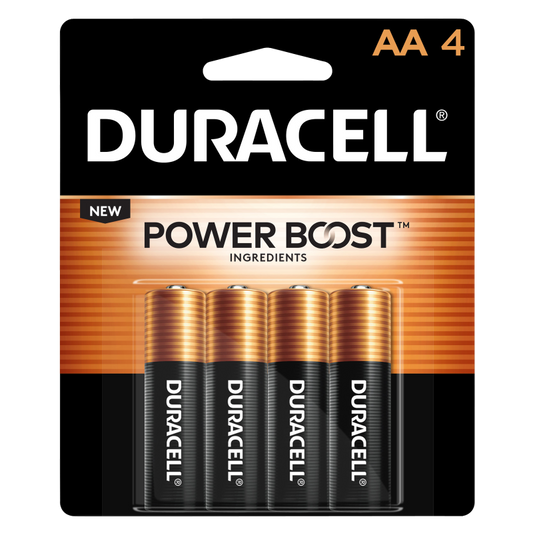 4ct Duracell 4ct Coppertop AA Battery