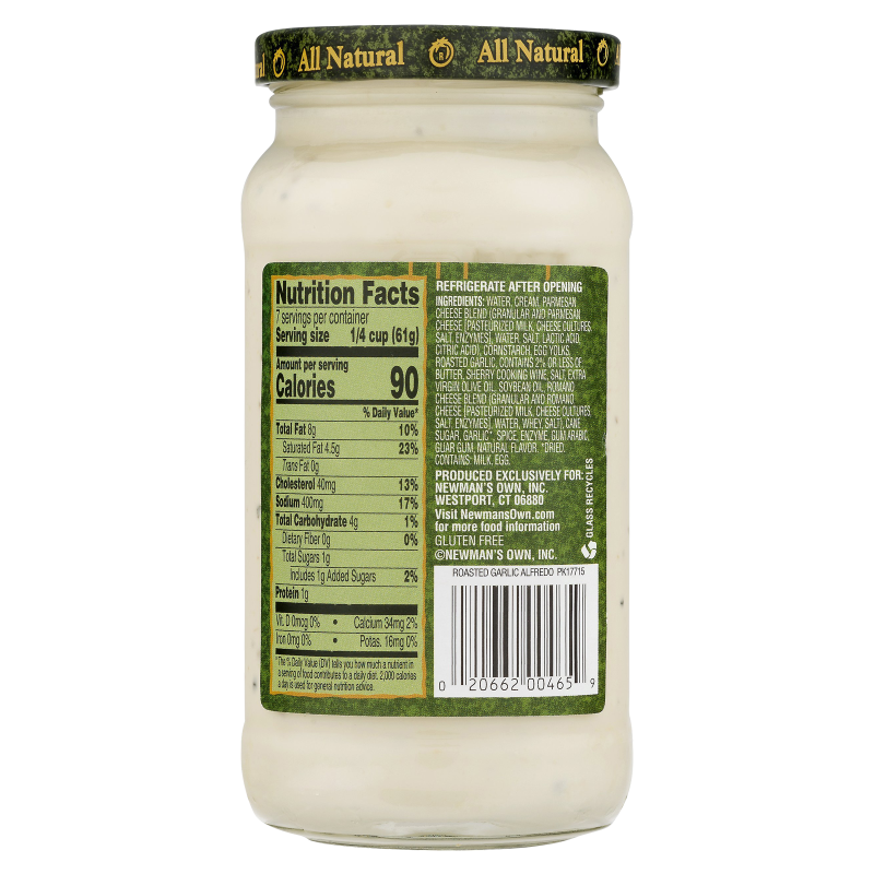 Newman's Own All Natural Alfredo 15oz