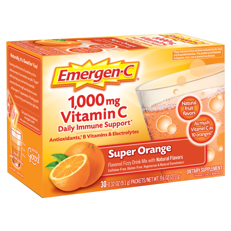 Emergen-C Super Orange Drink Mix 30ct