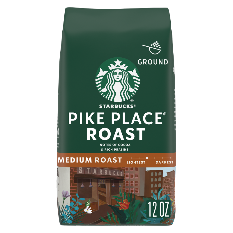 Starbucks Pike Place Roast Ground Coffee 12oz